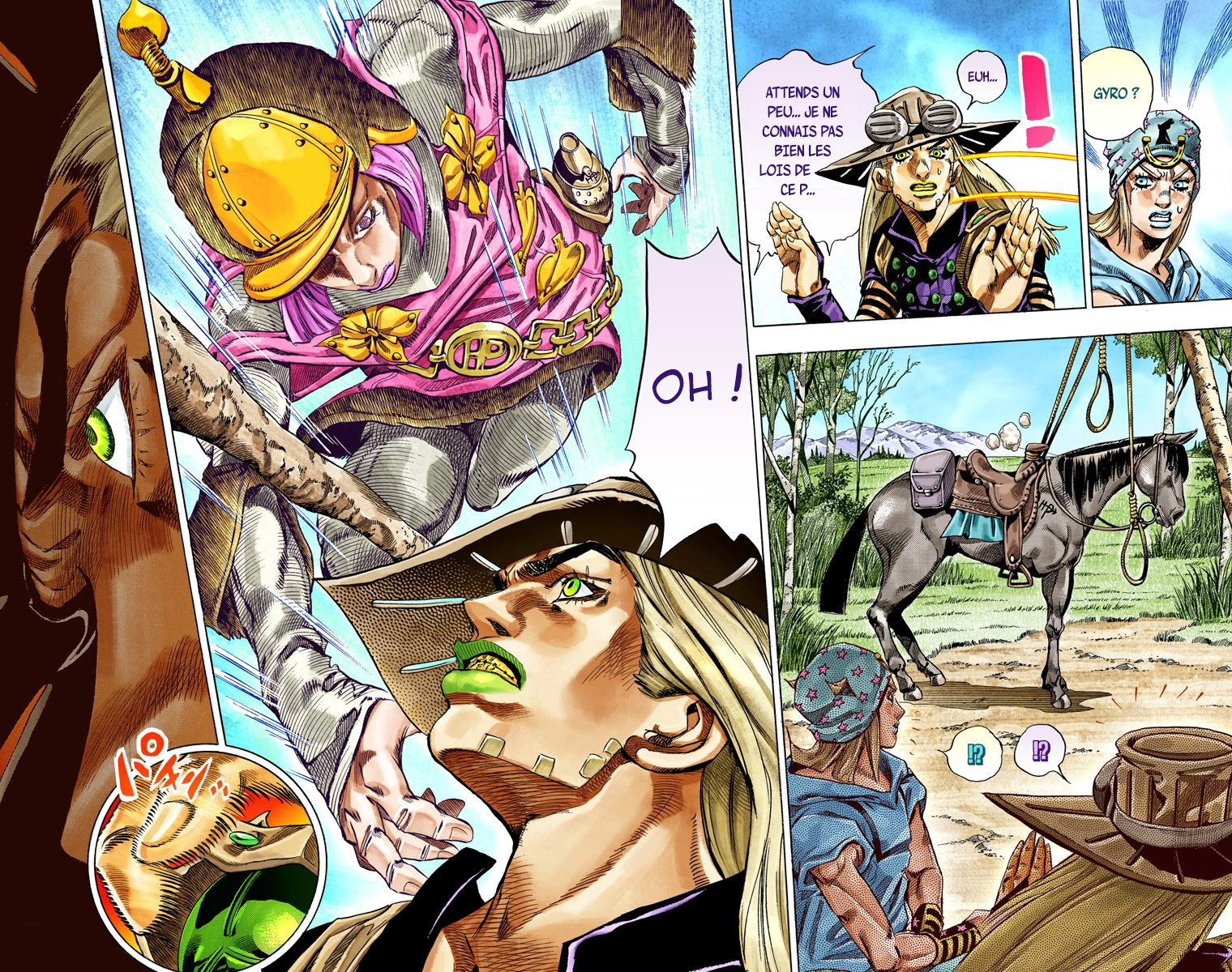 Read JoJo's Bizarre Adventure Part 7 Steel Ball Run Official Colored FR Manga Online