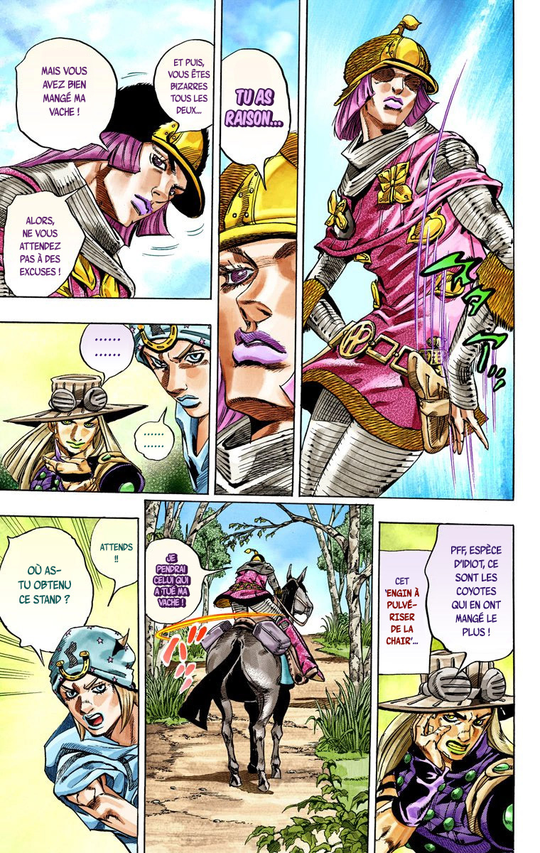 Read JoJo's Bizarre Adventure Part 7 Steel Ball Run Official Colored FR Manga Online