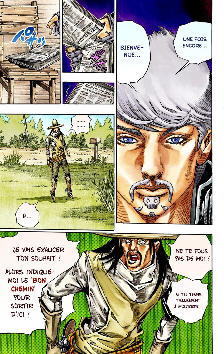 Read JoJo's Bizarre Adventure Part 7 Steel Ball Run Official Colored FR Manga Online
