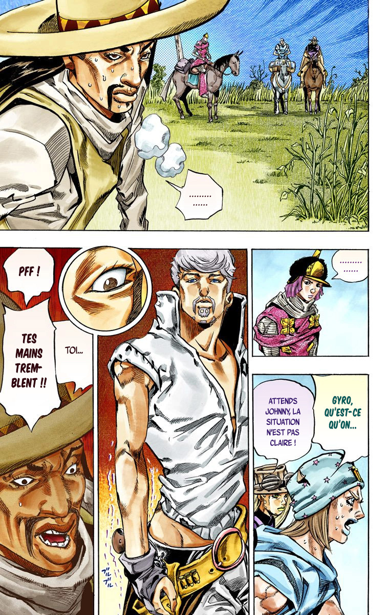 Read JoJo's Bizarre Adventure Part 7 Steel Ball Run Official Colored FR Manga Online