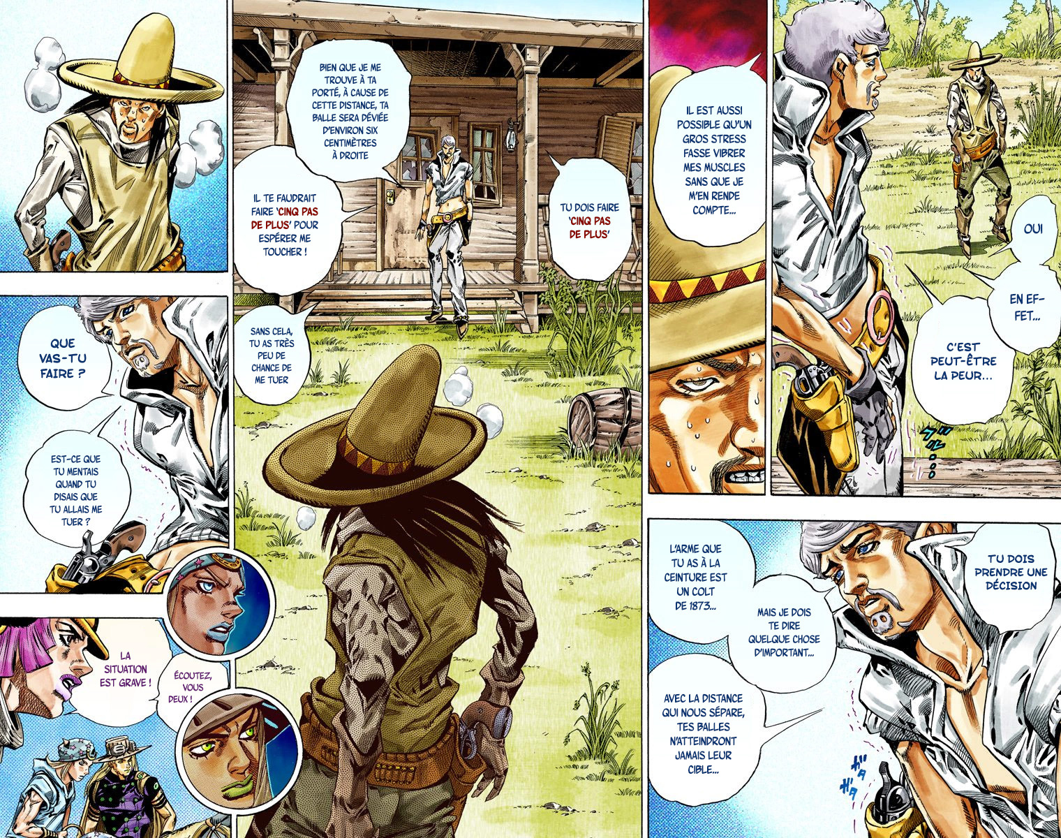 Read JoJo's Bizarre Adventure Part 7 Steel Ball Run Official Colored FR Manga Online
