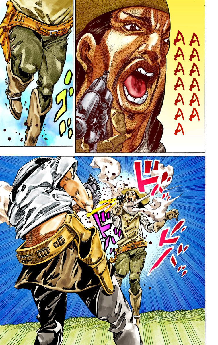 Read JoJo's Bizarre Adventure Part 7 Steel Ball Run Official Colored FR Manga Online