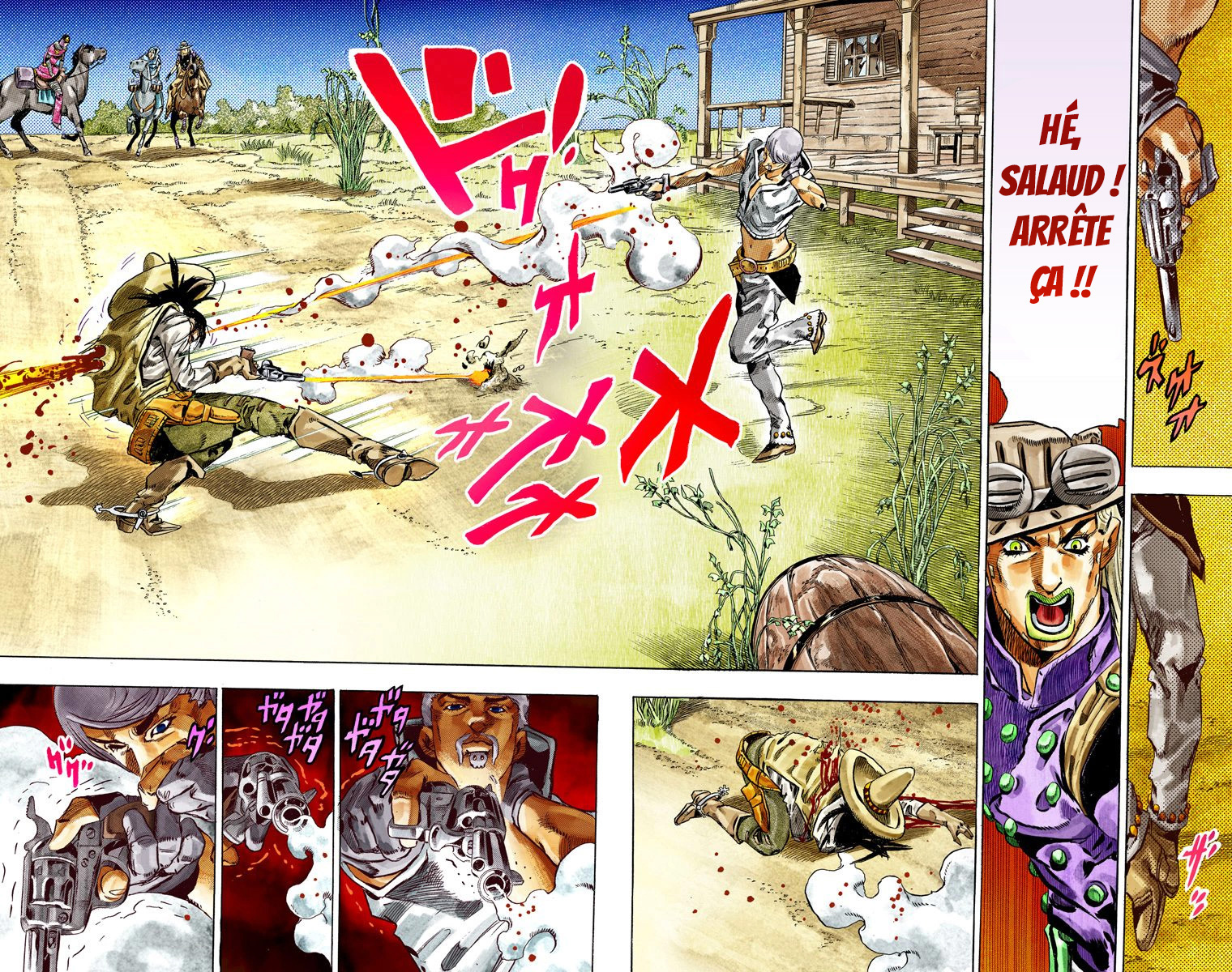 Read JoJo's Bizarre Adventure Part 7 Steel Ball Run Official Colored FR Manga Online