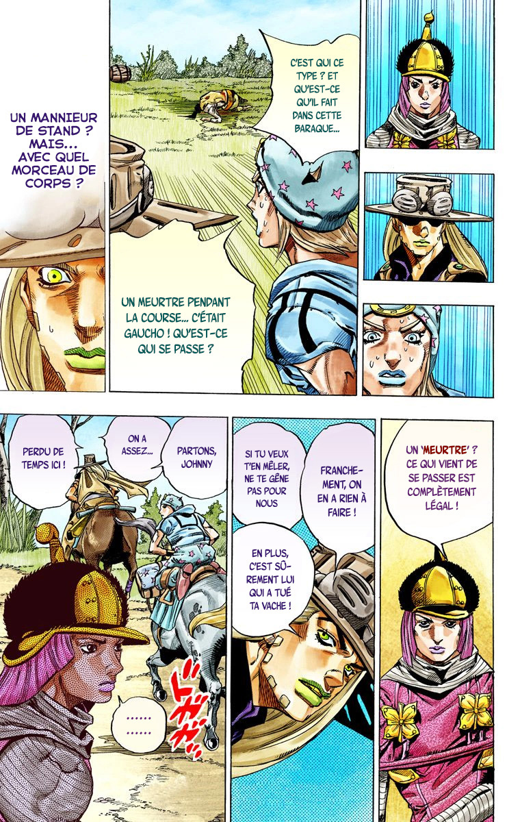 Read JoJo's Bizarre Adventure Part 7 Steel Ball Run Official Colored FR Manga Online