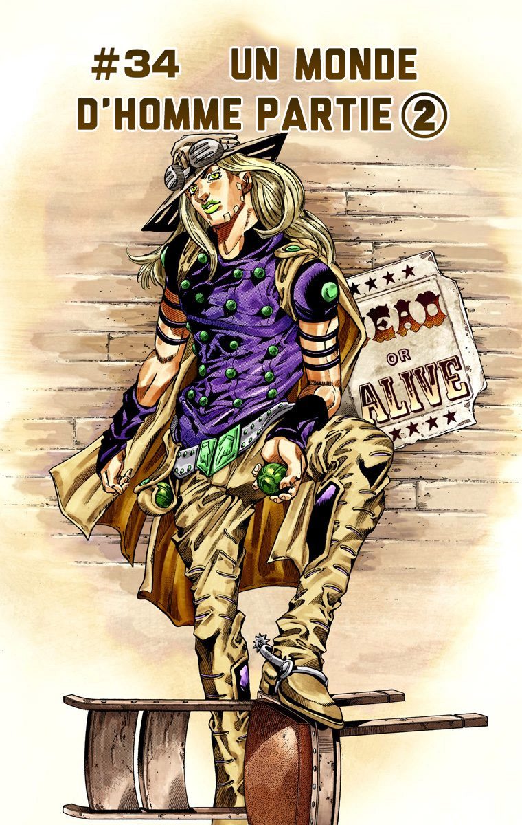 Read JoJo's Bizarre Adventure Part 7 Steel Ball Run Official Colored FR Manga Online