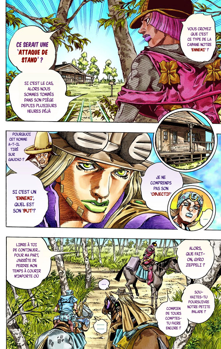 Read JoJo's Bizarre Adventure Part 7 Steel Ball Run Official Colored FR Manga Online