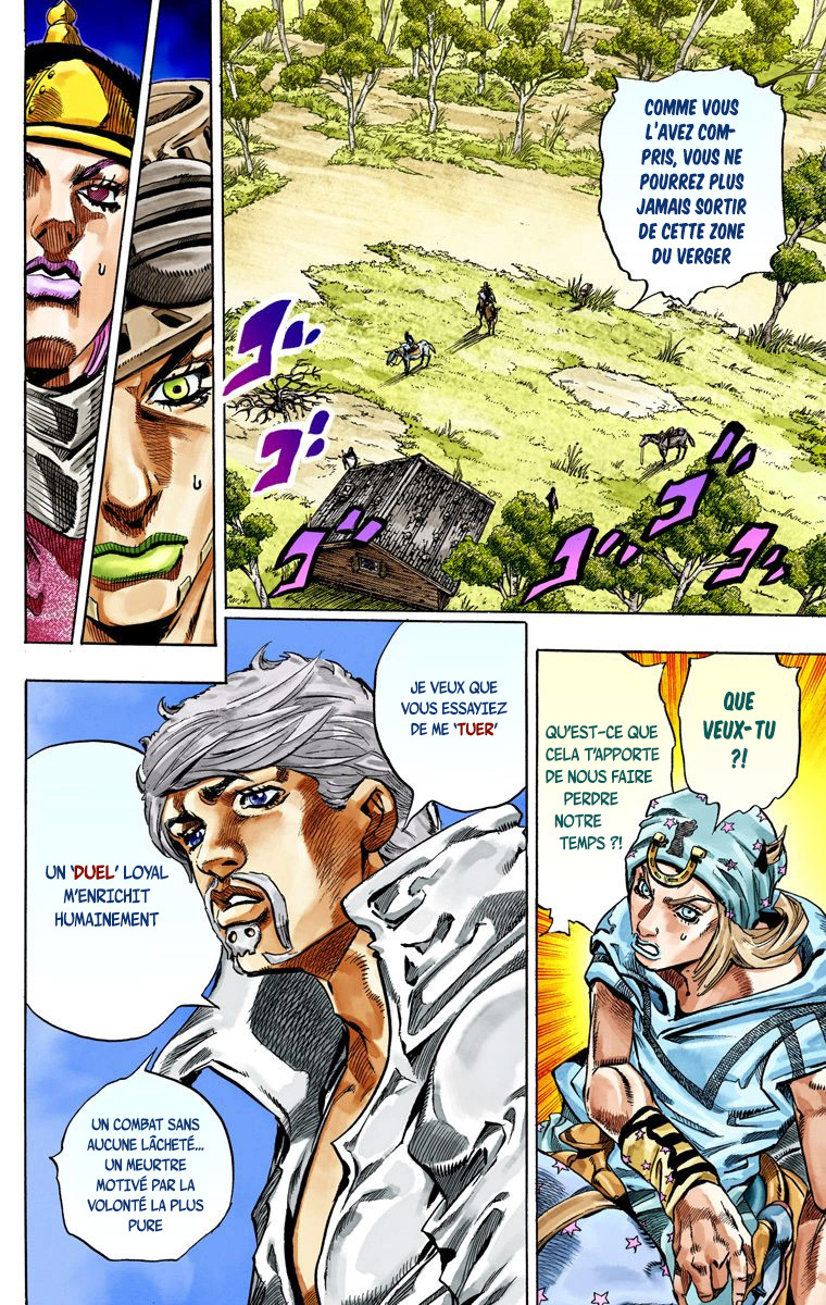 Read JoJo's Bizarre Adventure Part 7 Steel Ball Run Official Colored FR Manga Online