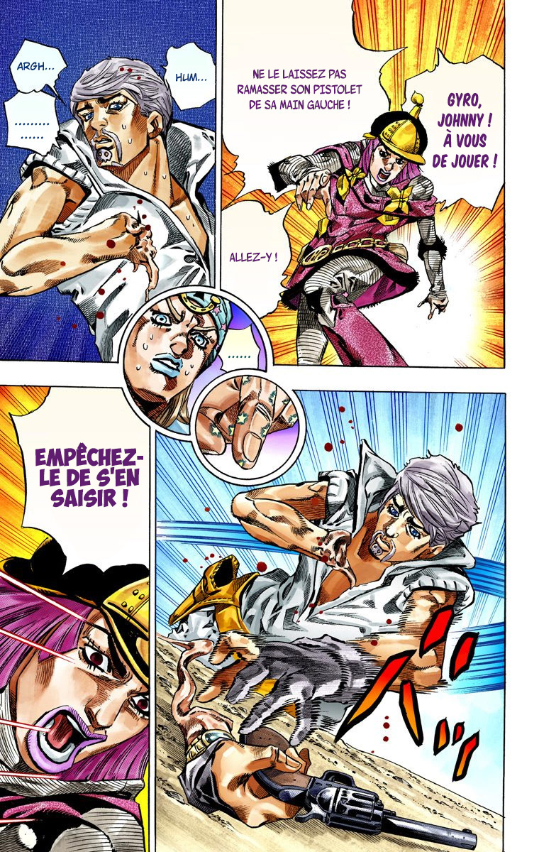 Read JoJo's Bizarre Adventure Part 7 Steel Ball Run Official Colored FR Manga Online