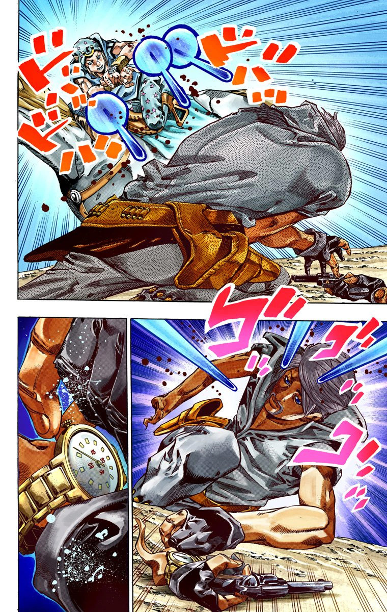 Read JoJo's Bizarre Adventure Part 7 Steel Ball Run Official Colored FR Manga Online