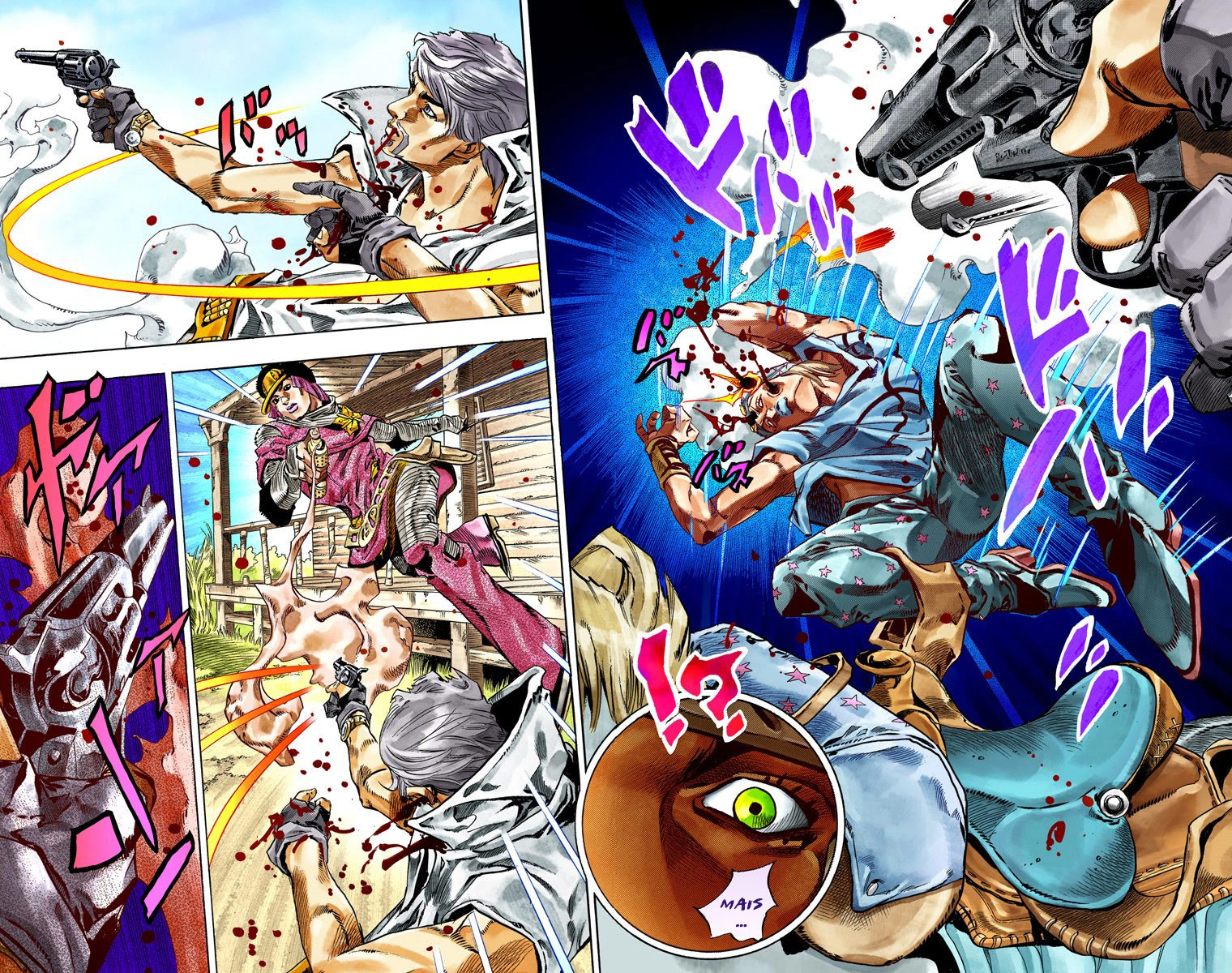 Read JoJo's Bizarre Adventure Part 7 Steel Ball Run Official Colored FR Manga Online