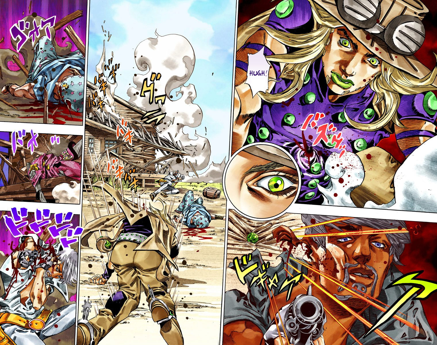 Read JoJo's Bizarre Adventure Part 7 Steel Ball Run Official Colored FR Manga Online
