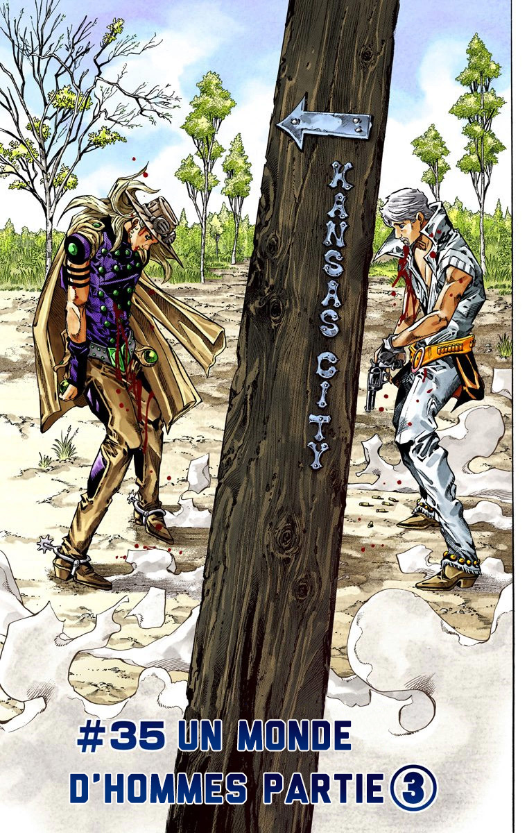 Read JoJo's Bizarre Adventure Part 7 Steel Ball Run Official Colored FR Manga Online