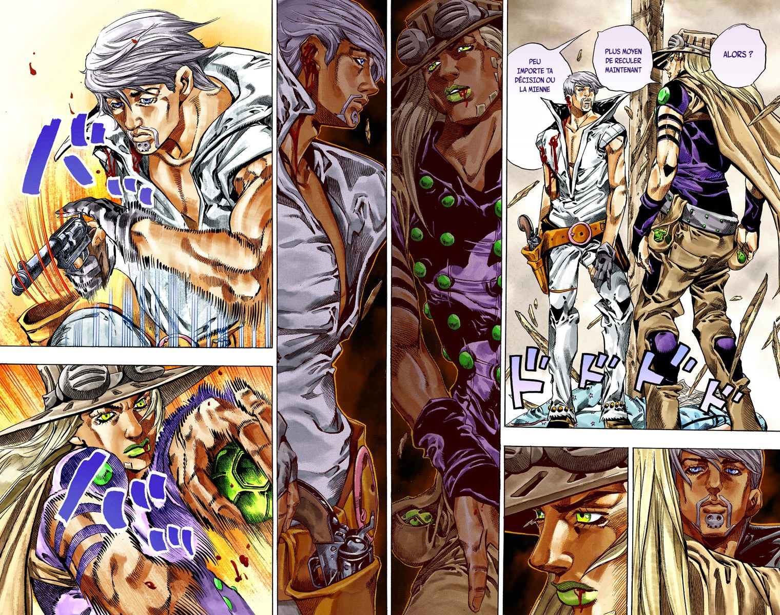 Read JoJo's Bizarre Adventure Part 7 Steel Ball Run Official Colored FR Manga Online