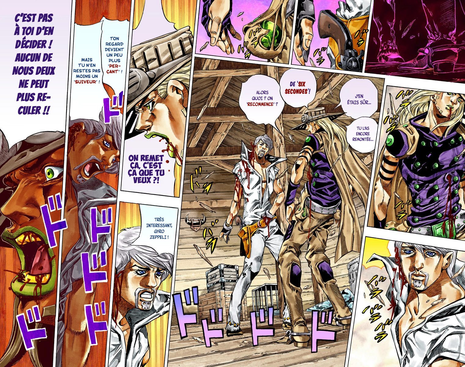Read JoJo's Bizarre Adventure Part 7 Steel Ball Run Official Colored FR Manga Online