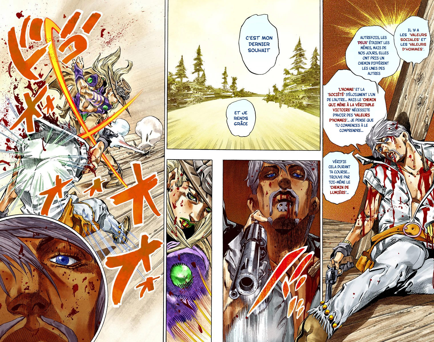 Read JoJo's Bizarre Adventure Part 7 Steel Ball Run Official Colored FR Manga Online