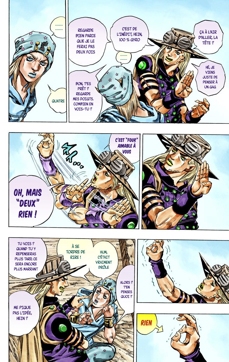 Read JoJo's Bizarre Adventure Part 7 Steel Ball Run Official Colored FR Manga Online