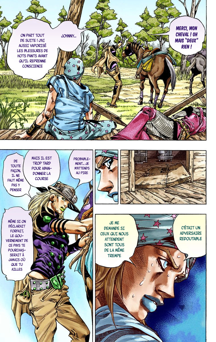 Read JoJo's Bizarre Adventure Part 7 Steel Ball Run Official Colored FR Manga Online