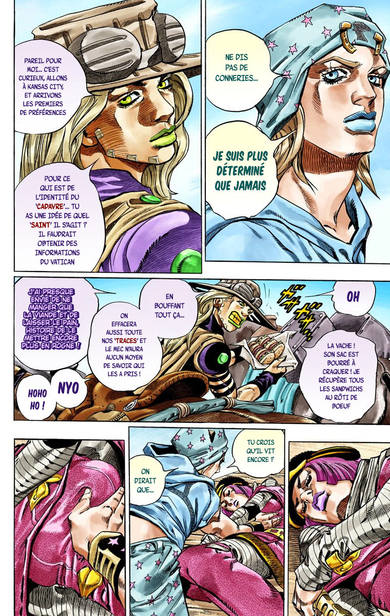 Read JoJo's Bizarre Adventure Part 7 Steel Ball Run Official Colored FR Manga Online