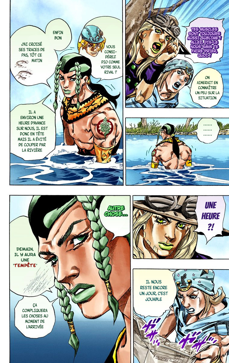 Read JoJo's Bizarre Adventure Part 7 Steel Ball Run Official Colored FR Manga Online