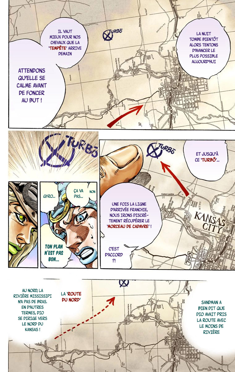 Read JoJo's Bizarre Adventure Part 7 Steel Ball Run Official Colored FR Manga Online
