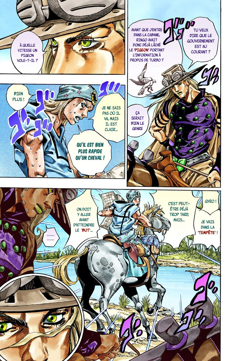 Read JoJo's Bizarre Adventure Part 7 Steel Ball Run Official Colored FR Manga Online