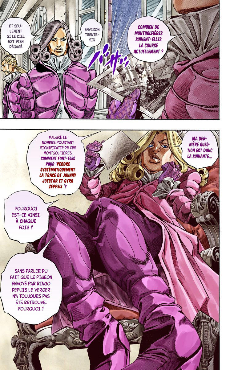Read JoJo's Bizarre Adventure Part 7 Steel Ball Run Official Colored FR Manga Online