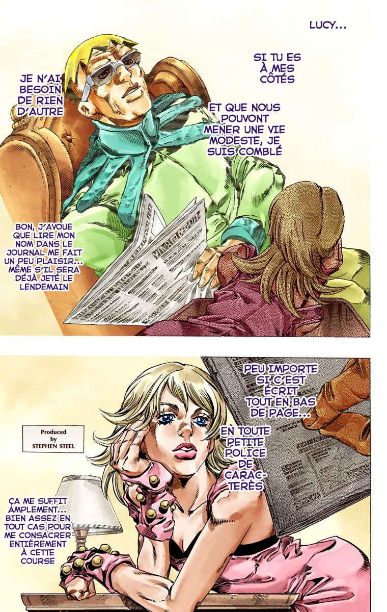 Read JoJo's Bizarre Adventure Part 7 Steel Ball Run Official Colored FR Manga Online