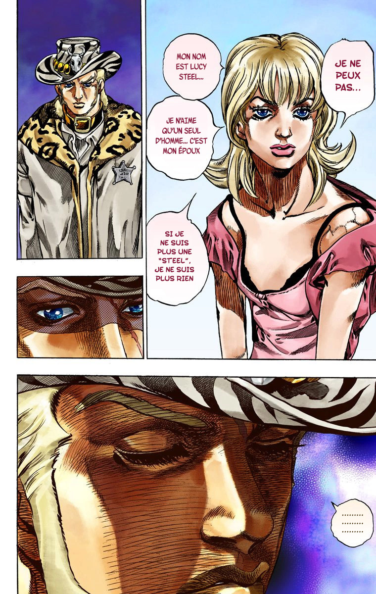 Read JoJo's Bizarre Adventure Part 7 Steel Ball Run Official Colored FR Manga Online