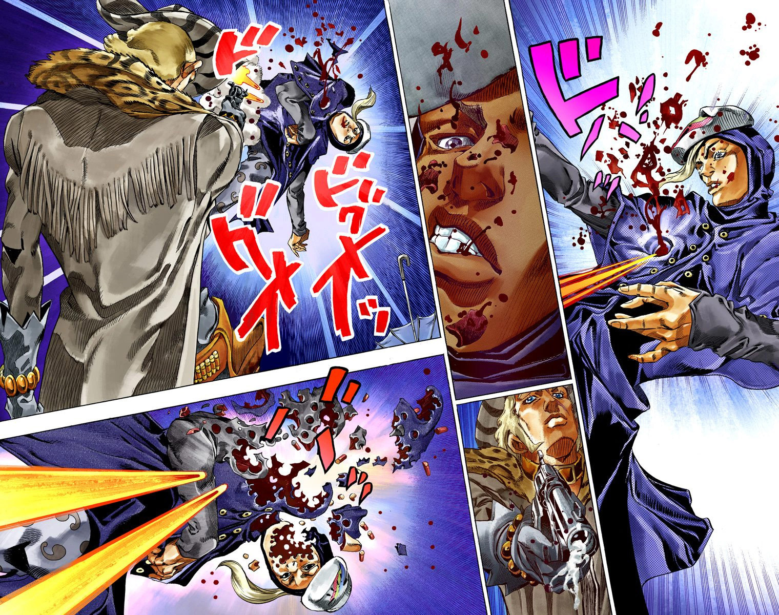 Read JoJo's Bizarre Adventure Part 7 Steel Ball Run Official Colored FR Manga Online