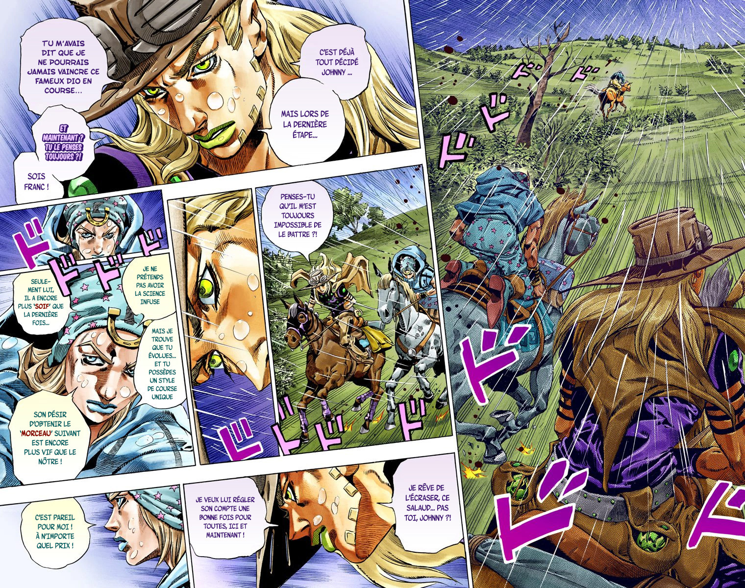 Read JoJo's Bizarre Adventure Part 7 Steel Ball Run Official Colored FR Manga Online