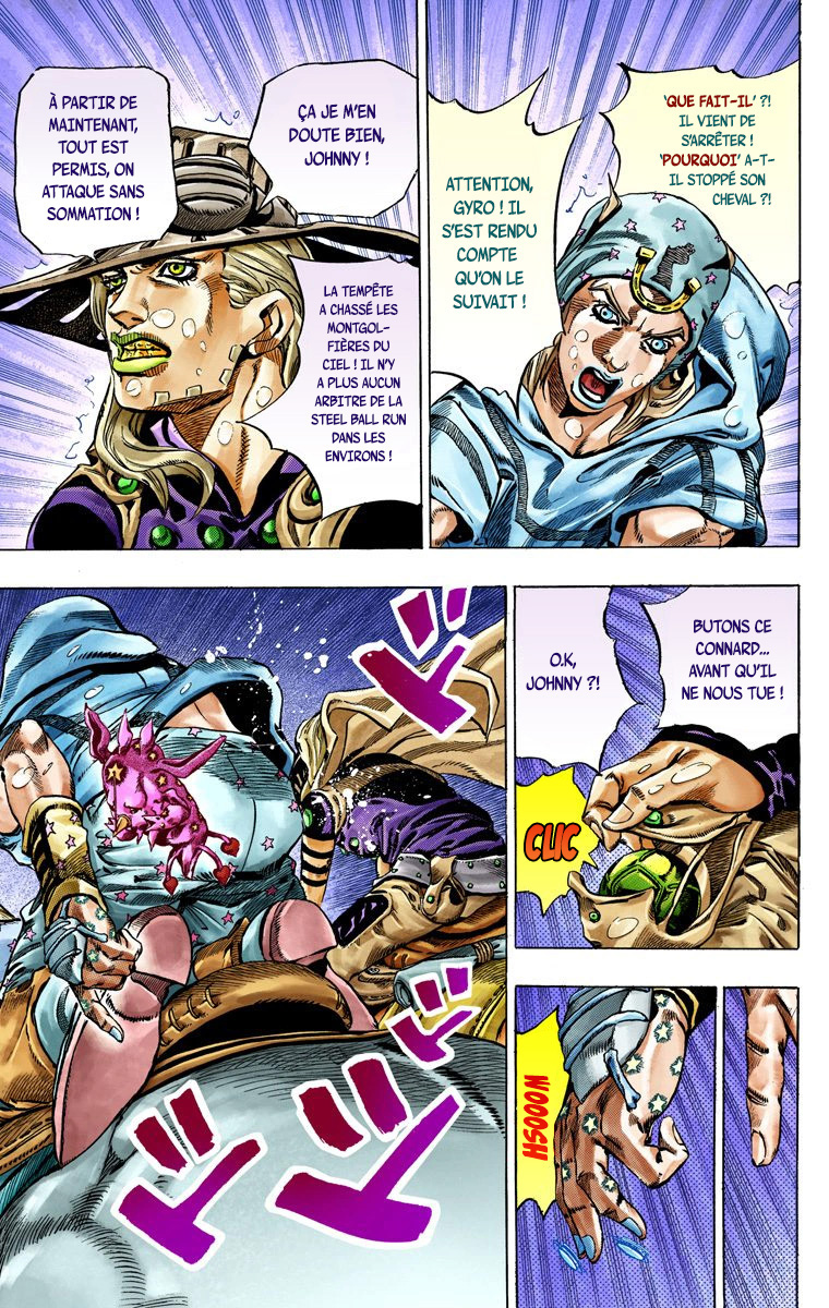 Read JoJo's Bizarre Adventure Part 7 Steel Ball Run Official Colored FR Manga Online