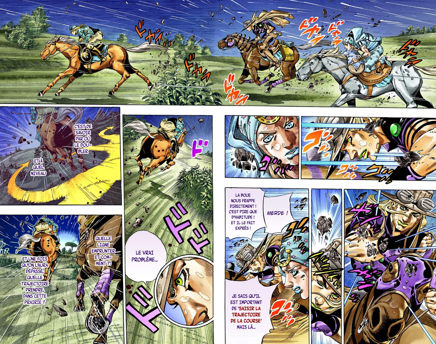 Read JoJo's Bizarre Adventure Part 7 Steel Ball Run Official Colored FR Manga Online