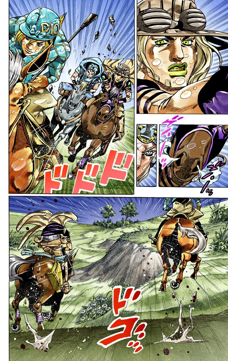 Read JoJo's Bizarre Adventure Part 7 Steel Ball Run Official Colored FR Manga Online