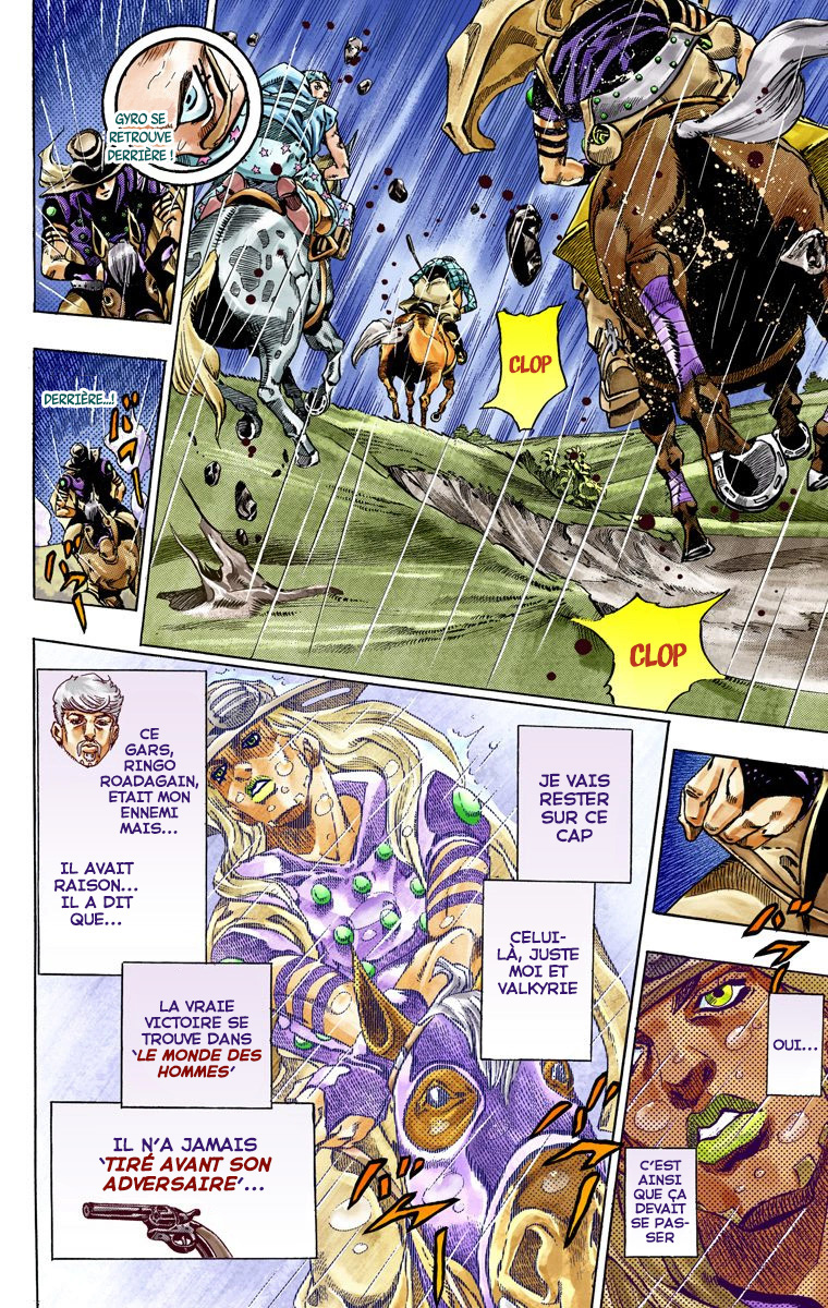 Read JoJo's Bizarre Adventure Part 7 Steel Ball Run Official Colored FR Manga Online