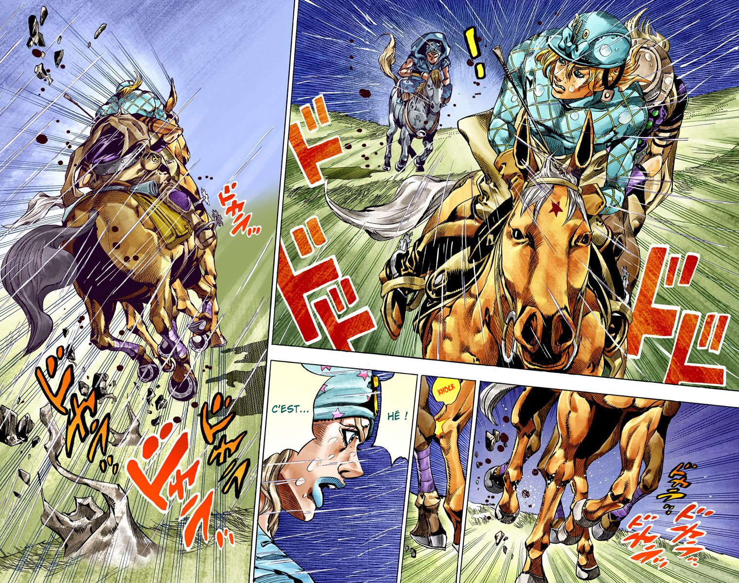 Read JoJo's Bizarre Adventure Part 7 Steel Ball Run Official Colored FR Manga Online