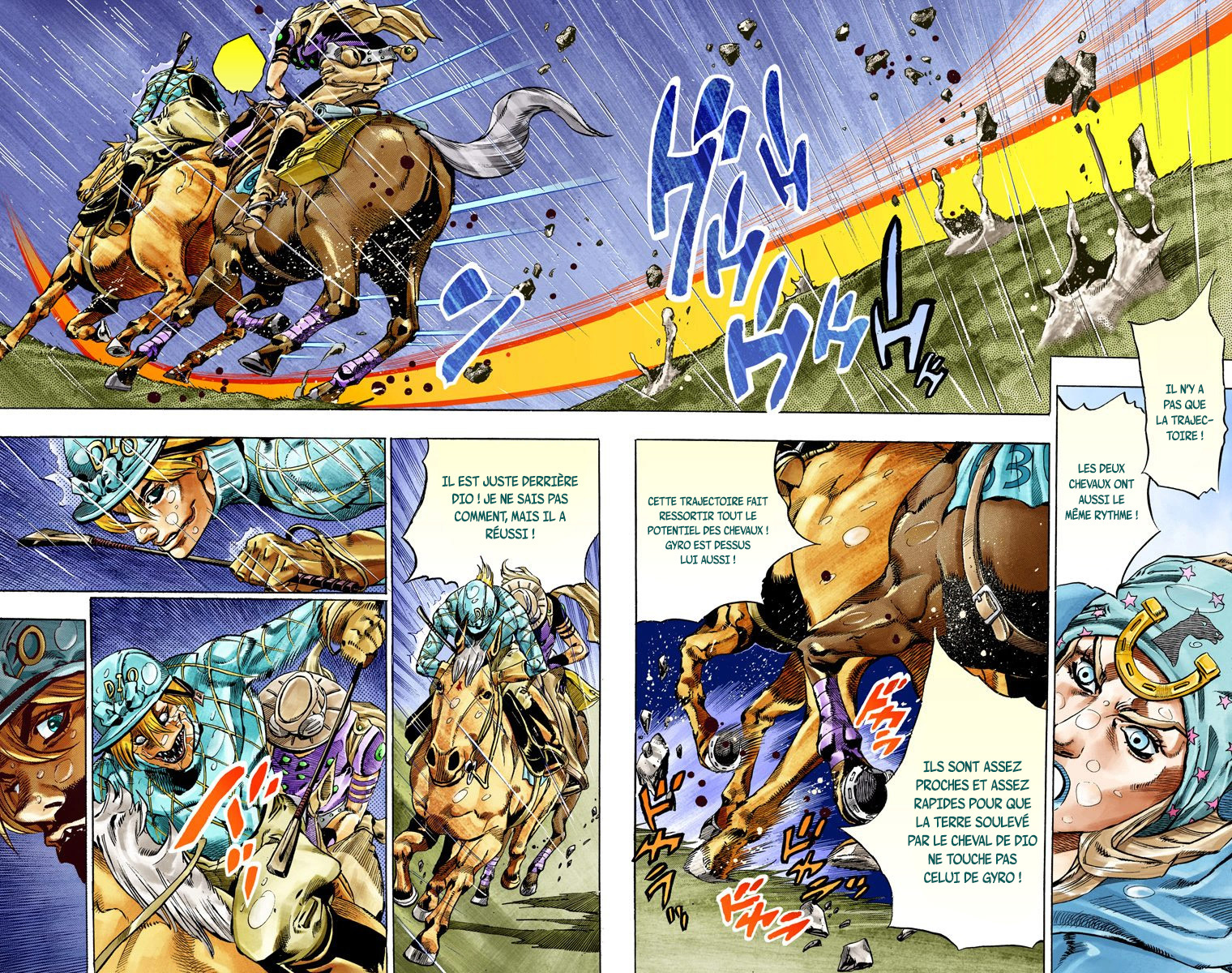 Read JoJo's Bizarre Adventure Part 7 Steel Ball Run Official Colored FR Manga Online