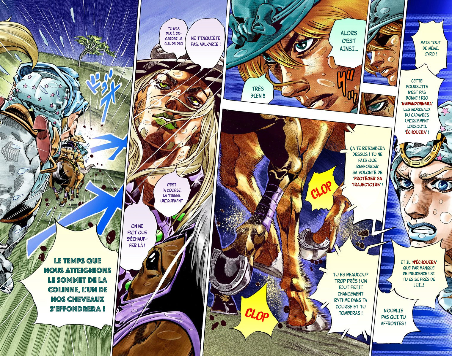 Read JoJo's Bizarre Adventure Part 7 Steel Ball Run Official Colored FR Manga Online