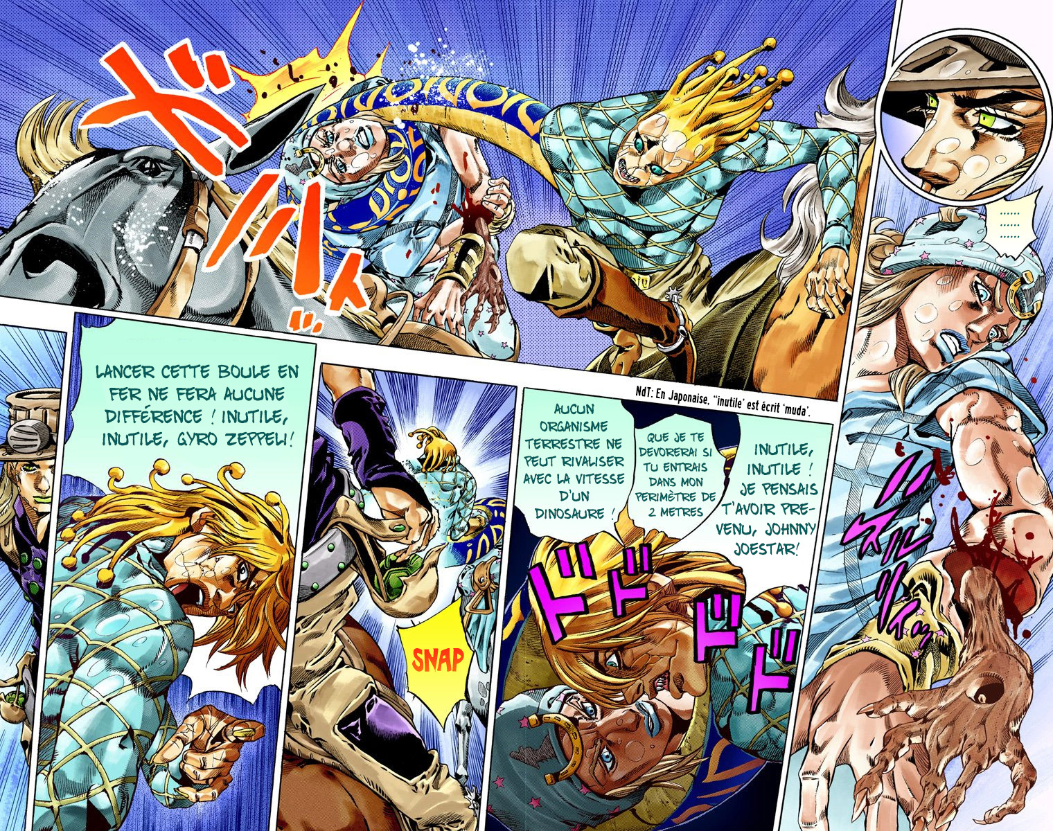 Read JoJo's Bizarre Adventure Part 7 Steel Ball Run Official Colored FR Manga Online