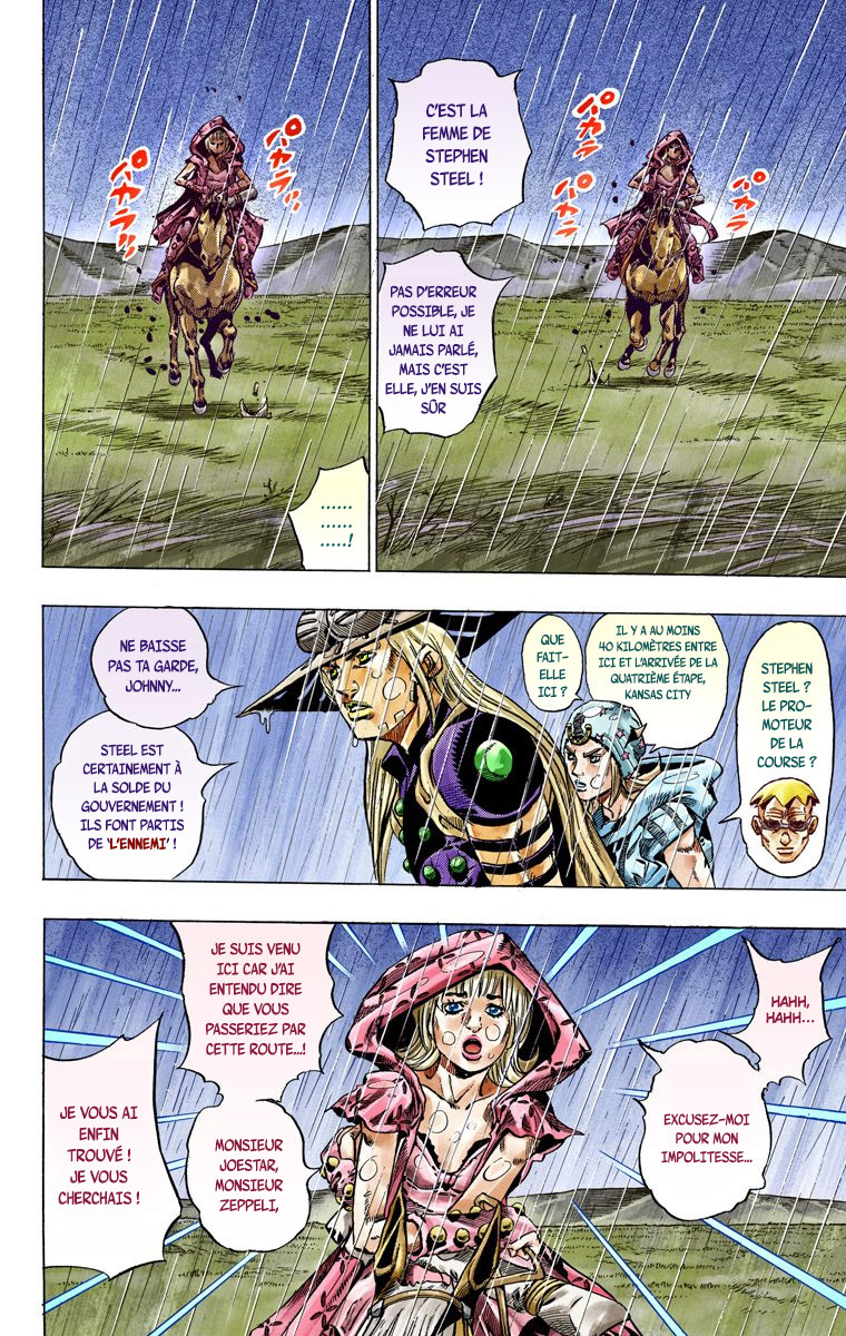 Read JoJo's Bizarre Adventure Part 7 Steel Ball Run Official Colored FR Manga Online