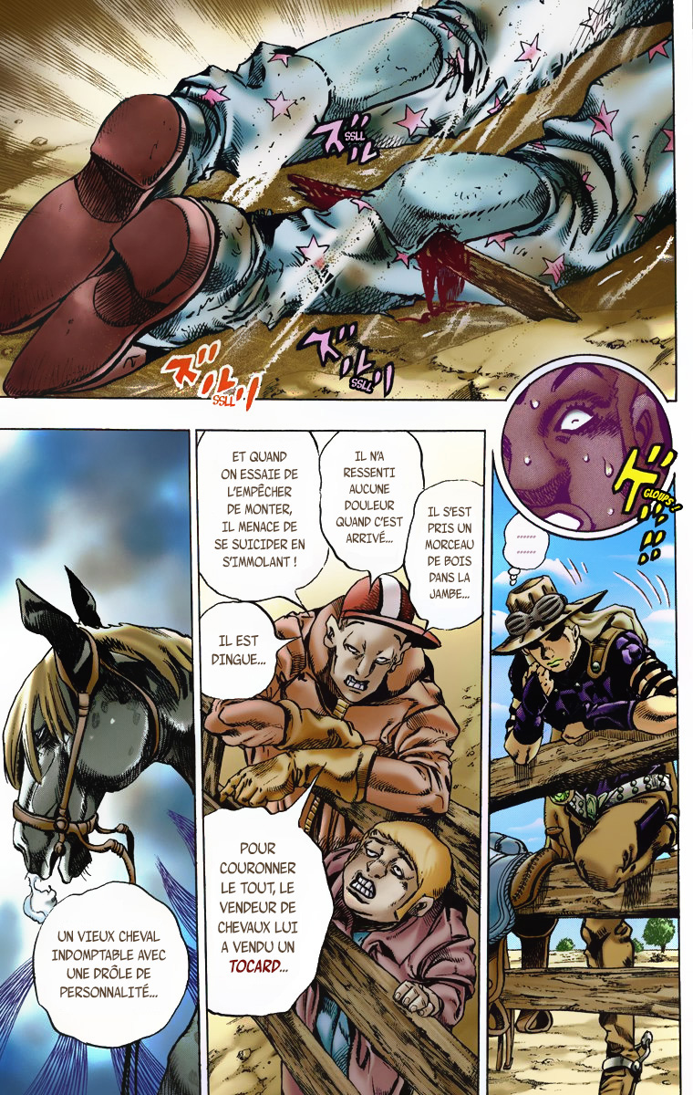 Read JoJo's Bizarre Adventure Part 7 Steel Ball Run Official Colored FR Manga Online