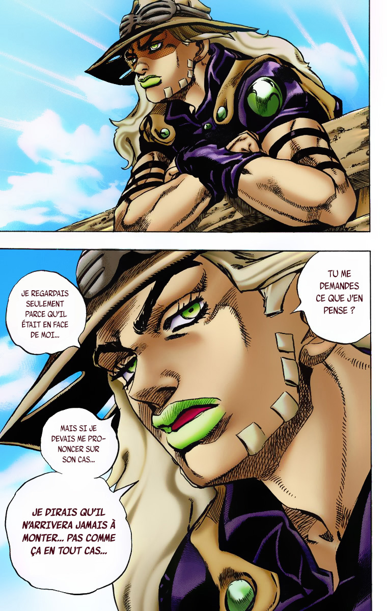 Read JoJo's Bizarre Adventure Part 7 Steel Ball Run Official Colored FR Manga Online