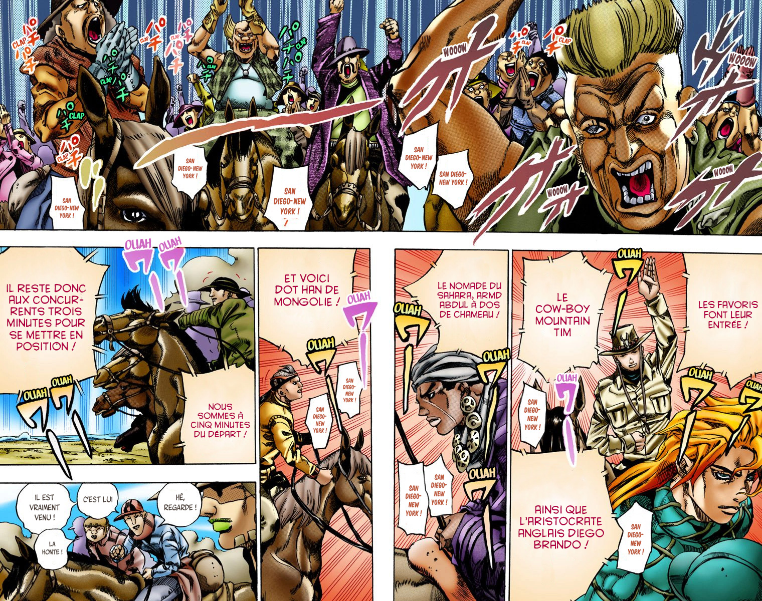 Read JoJo's Bizarre Adventure Part 7 Steel Ball Run Official Colored FR Manga Online
