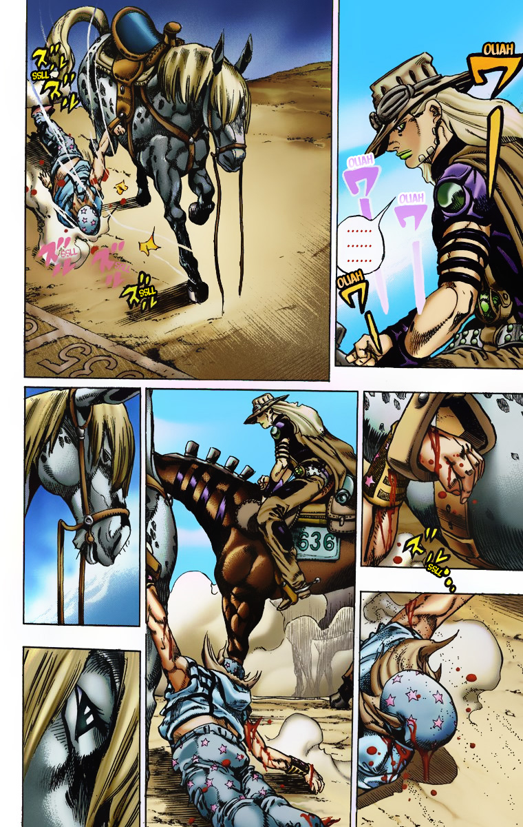 Read JoJo's Bizarre Adventure Part 7 Steel Ball Run Official Colored FR Manga Online