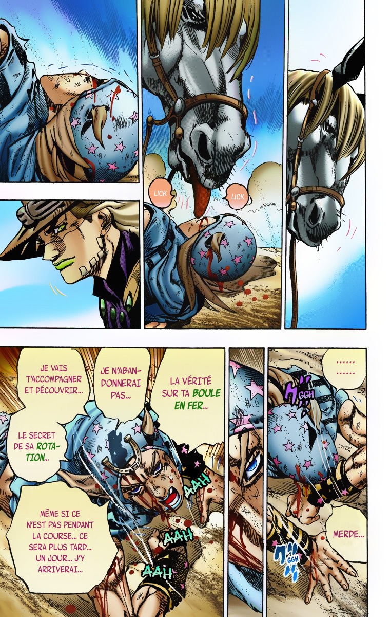 Read JoJo's Bizarre Adventure Part 7 Steel Ball Run Official Colored FR Manga Online
