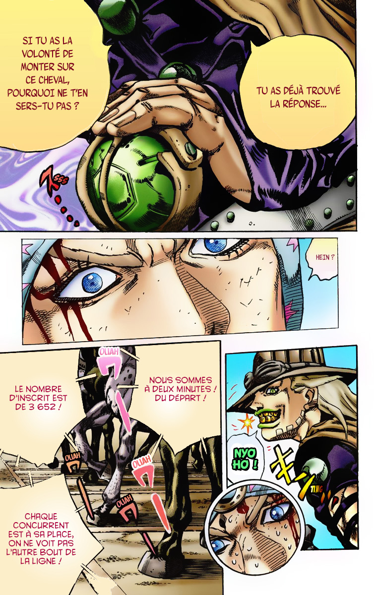 Read JoJo's Bizarre Adventure Part 7 Steel Ball Run Official Colored FR Manga Online