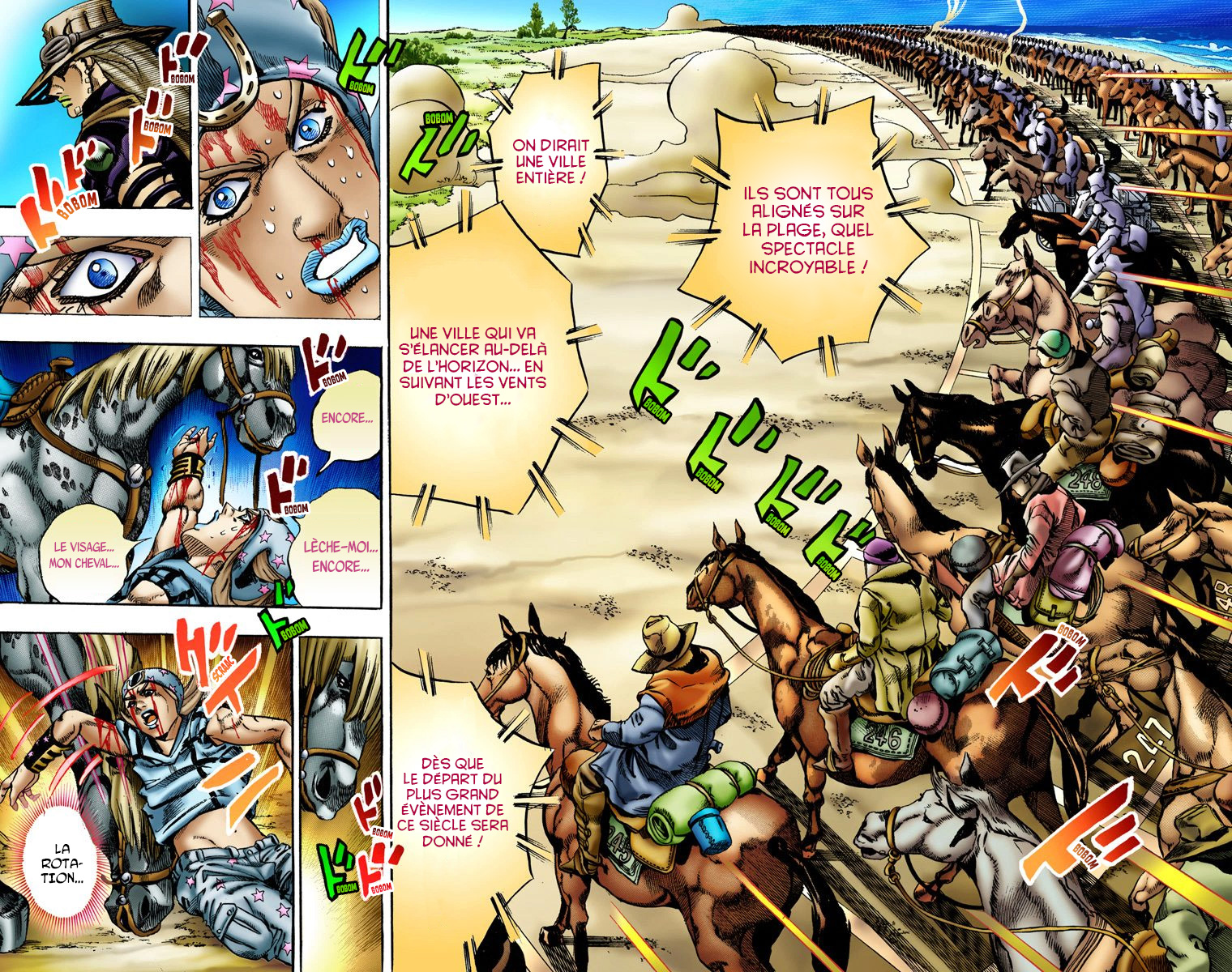 Read JoJo's Bizarre Adventure Part 7 Steel Ball Run Official Colored FR Manga Online