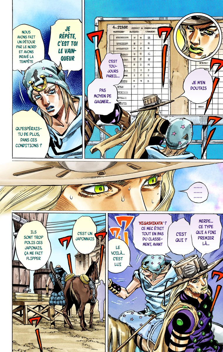 Read JoJo's Bizarre Adventure Part 7 Steel Ball Run Official Colored FR Manga Online