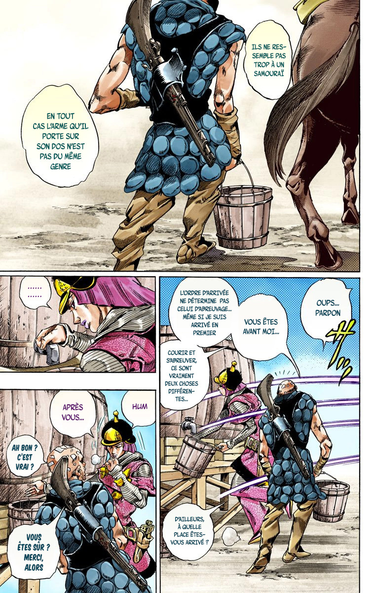 Read JoJo's Bizarre Adventure Part 7 Steel Ball Run Official Colored FR Manga Online