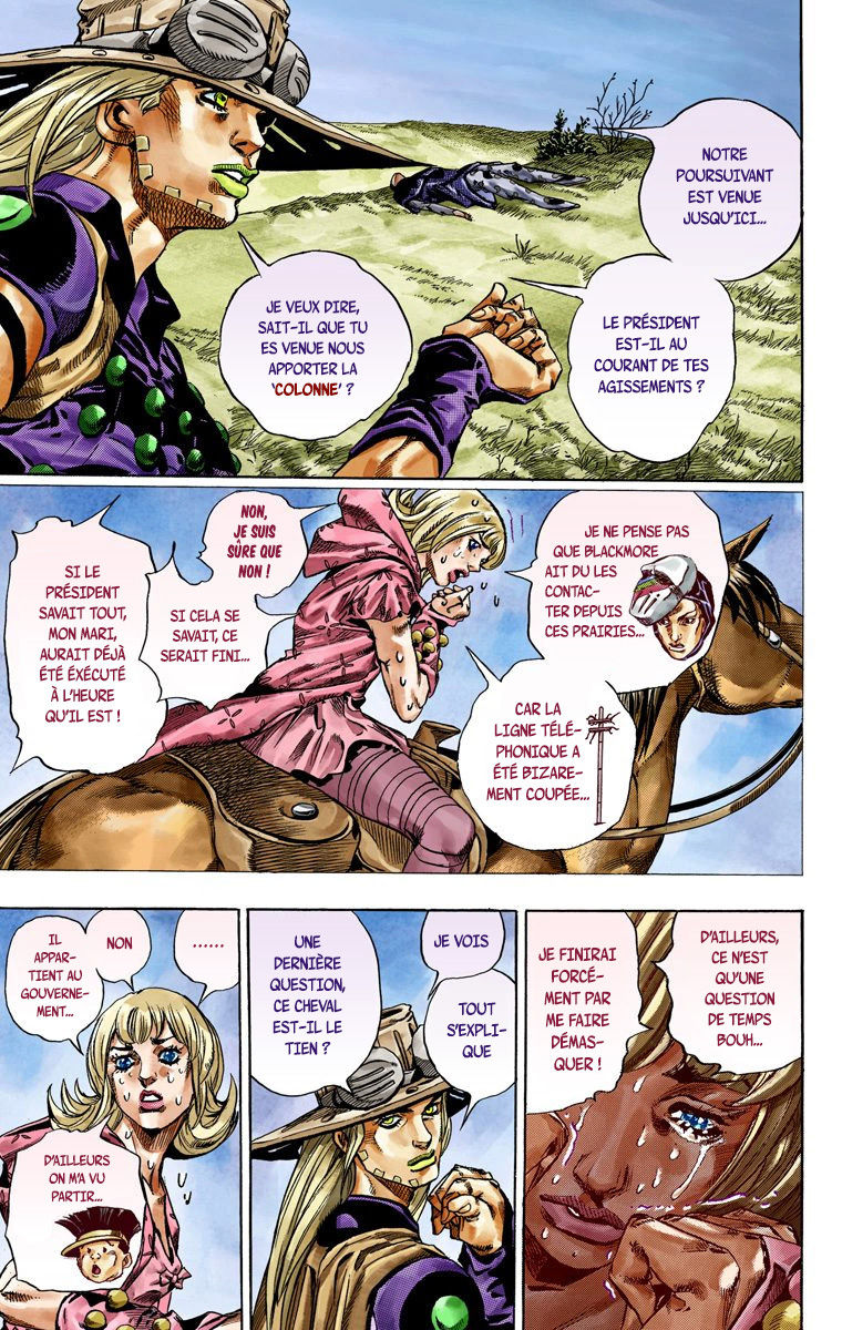 Read JoJo's Bizarre Adventure Part 7 Steel Ball Run Official Colored FR Manga Online