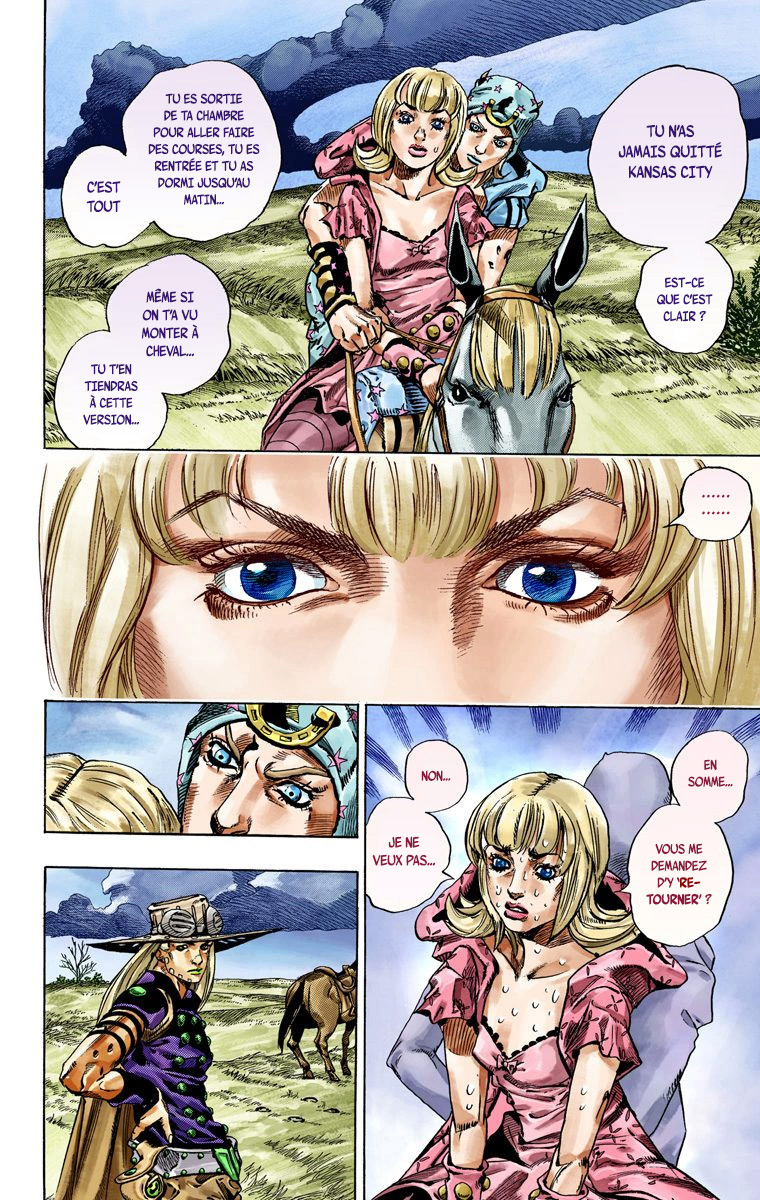 Read JoJo's Bizarre Adventure Part 7 Steel Ball Run Official Colored FR Manga Online